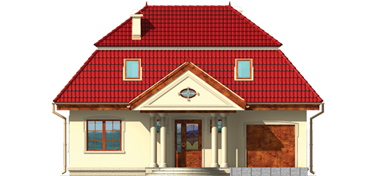 Virginia - Projekt domu Wirginia G1 - elewacja frontowa