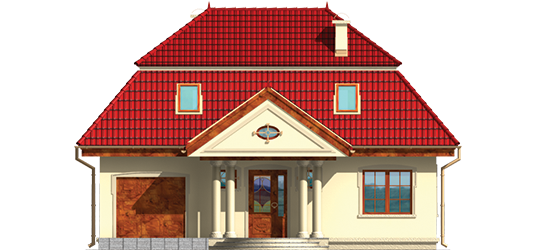 Virginia - Projekt domu Wirginia G1 - elewacja frontowa