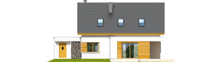 Projekt domu Patryk G1 MULTI-COMFORT - elewacja tylna