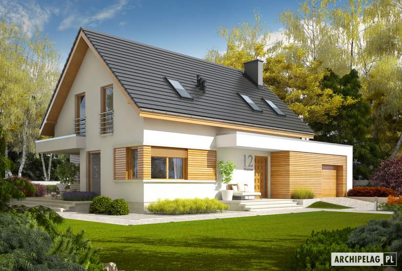 Projekt domu Patryk G1 MULTI-COMFORT - Projekty domów ARCHIPELAG - Patryk G1 MULTI-COMFORT - wizualizacja frontowa