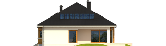 Liv 3 G2 - Projekt domu Liv 3 G2 MULTI-COMFORT - elewacja tylna