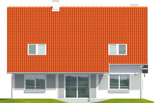 Rafaela - Projekt domu Rafaela - elewacja tylna