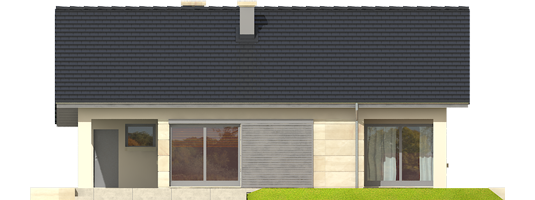 Tori III G1 - Projekt domu Tori III G1 - elewacja tylna