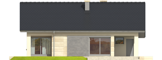Tori III G1 - Projekt domu Tori III G1 - elewacja tylna