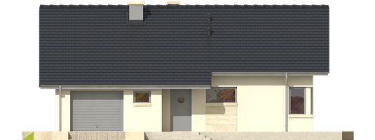 Tori III G1 - Projekt domu Tori III G1 - elewacja frontowa