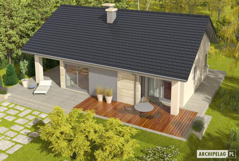 Projekt domu Tori III G1 - widok z góry
