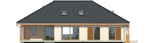 Andrea II G1 - Projekty domów ARCHIPELAG - Andrea II G1 - elewacja tylna