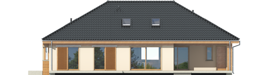 Andrea II G1 - Projekty domów ARCHIPELAG - Andrea II G1 - elewacja tylna