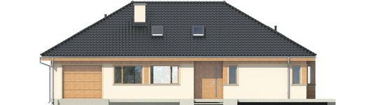 Andrea II G1 - Projekty domów ARCHIPELAG - Andrea II G1 - elewacja frontowa