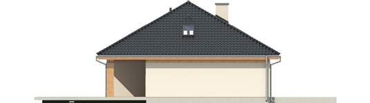 Andrea II G1 - Projekty domów ARCHIPELAG - Andrea II G1 - elewacja prawa