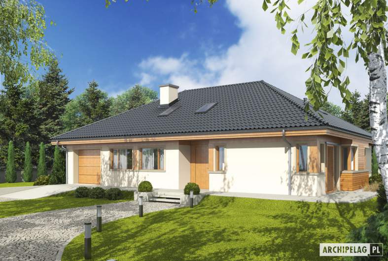 Projekt domu Andrea II G1 - Projekty domów ARCHIPELAG - Andrea II G1 - wizualizacja frontowa