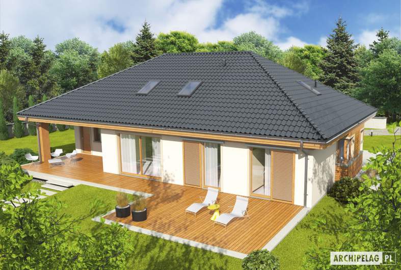 Projekt domu Andrea II G1 - Projekty domów ARCHIPELAG - Andrea II G1 - widok z góry