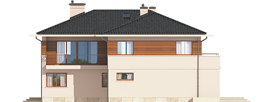 Nati G2 - Projekt domu Nati G2 - elewacja tylna