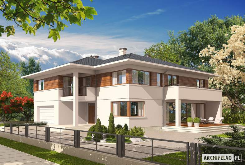 Projekt domu Nati G2 - wizualizacja frontowa