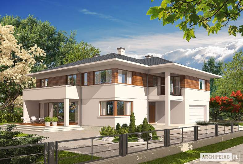 Projekt domu Nati G2 - wizualizacja frontowa