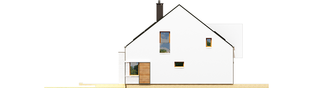 Projekt domu EX 9 G1 (wersja B) soft - elewacja lewa
