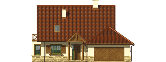 Sandy G2 - Projekt domu Saskia G2 - elewacja frontowa