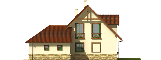Sandy G2 - Projekt domu Saskia G2 - elewacja lewa