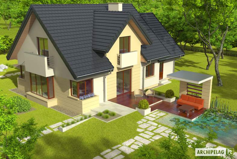 Projekt domu Andrzej II G1 - widok z góry