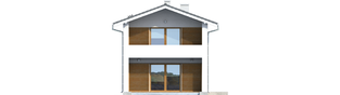 Projekt domu Mika - elewacja lewa