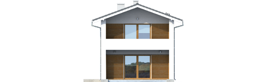 Mika - Projekt domu Mika - elewacja lewa