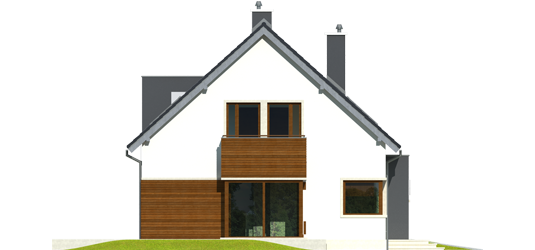 Mati G1 - Projekt domu Mati G1 - elewacja lewa