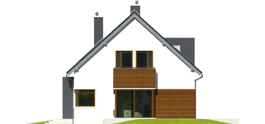 Mati G1 - Projekt domu Mati G1 - elewacja lewa