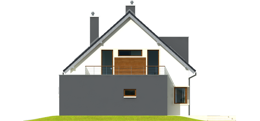 Mati G1 - Projekt domu Mati G1 - elewacja prawa