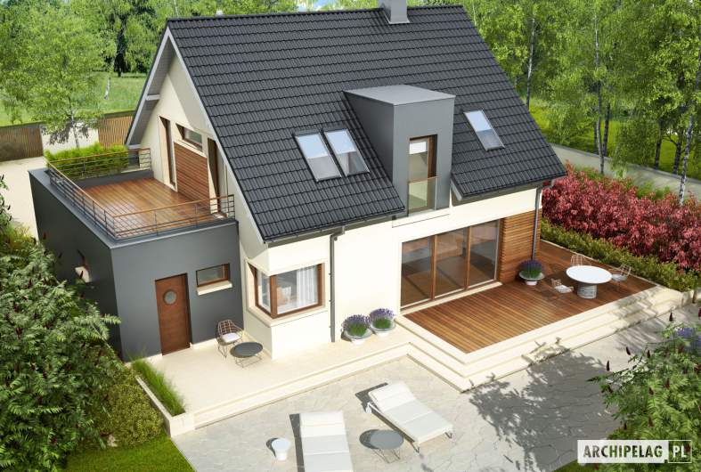 Projekt domu Mati G1 - widok z góry