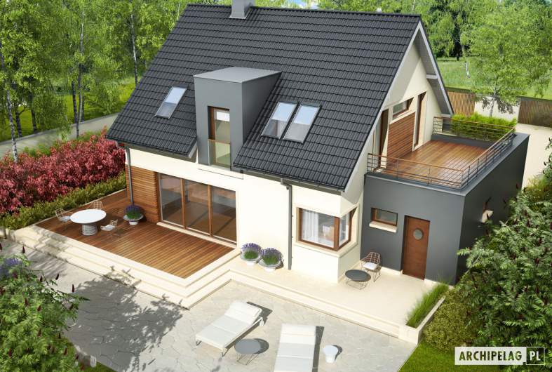 Projekt domu Mati G1 - widok z góry