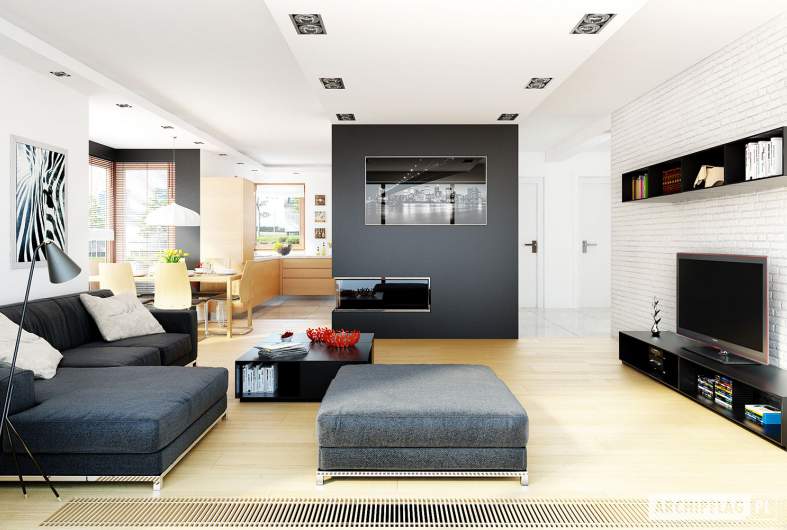 Projekt domu Mati G1 - wizualizacja solonu