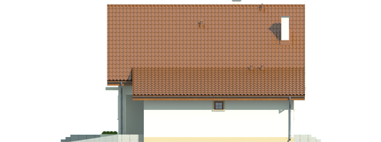 Remi G1 - Projekt domu Remek G1 - elewacja lewa