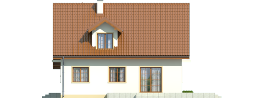 Remi G1 - Projekt domu Remek G1 - elewacja prawa