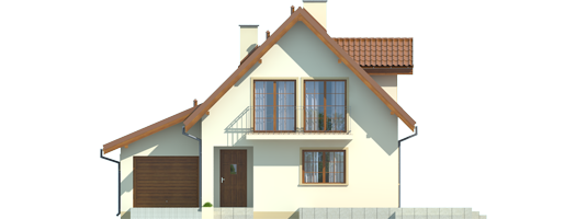 Remi G1 - Projekt domu Remek G1 - elewacja frontowa