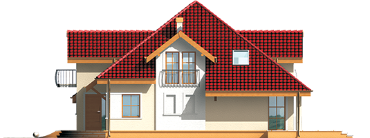 Antonella G1 - Projekt domu Antonella G1 - elewacja prawa