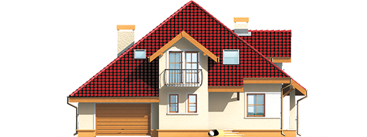 Antonella G1 - Projekt domu Antonella G1 - elewacja frontowa