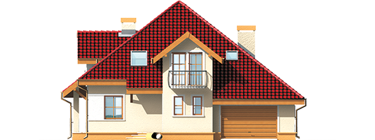 Antonella G1 - Projekt domu Antonella G1 - elewacja frontowa