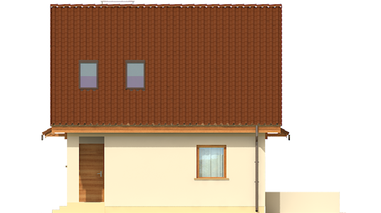 Beatrix - Projekty domów ARCHIPELAG - Beatka - elewacja prawa