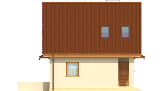 Beatrix - Projekty domów ARCHIPELAG - Beatka - elewacja prawa