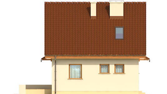 Beatrix - Projekty domów ARCHIPELAG - Beatka - elewacja lewa