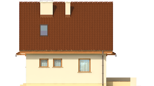 Beatrix - Projekty domów ARCHIPELAG - Beatka - elewacja lewa