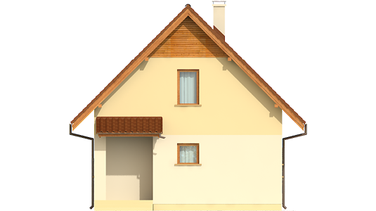 Beatrix - Projekty domów ARCHIPELAG - Beatka - elewacja frontowa