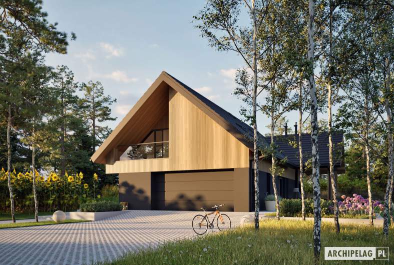 Projekt domu Nikolas III G2 - wizualizacja frontowa