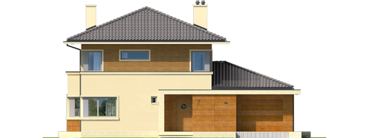 Rodrigo III G1 - Projekt domu Rodrigo III G1 - elewacja frontowa