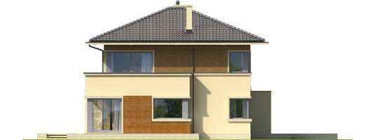 Rodrigo III G1 - Projekt domu Rodrigo III G1 - elewacja lewa