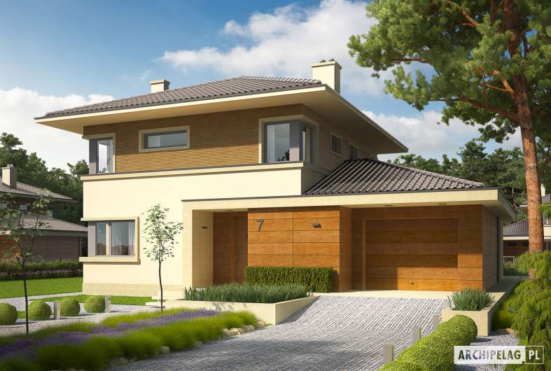 Projekt domu Rodrigo III G1 - wizualizacja frontowa