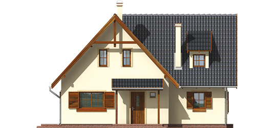 Lola - Projekt domu Lola - elewacja frontowa