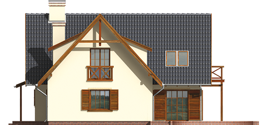 Lola - Projekt domu Lola - elewacja lewa