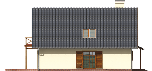 Lola - Projekt domu Lola - elewacja prawa