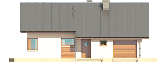 Tori III G1 ECONOMIC A - Projekt domu Tori III G1 ECONOMIC (wersja A) - elewacja frontowa